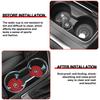 XUREI1 For BMW Suede 2pcs Car Coaster Non-slip Mat Water Cup Bottle Holder For BMW 50TH Kith M E46 E90 E60 F30 F10 E39 E36 F20 G30 G20