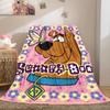 Halloween fantasy comedy adventure cartoon movie Scooby-Doo blanket soft home furnishing nap decoration four seasons warm Sherpa blanket U14