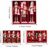 3/4/5Pcs Figurines Soldier Puppet Pendant Colorful Nutcracker Doll Nutcracker Puppet  Children Toys