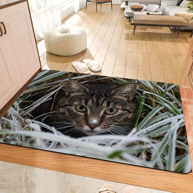 1PC Cute Dog Pattern Kitchen Rugs Non-Slip Home Door Mats Pop design Bathroom Rugs Bath Mat Carpet for Home Sink Laundry Decor