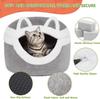 Cat Bed, 3-in-1 Detachable Cat Houses for Indoor Cats, Self Warming Cat Bed Cave, Cozy Cat Bed with Soft Cushion