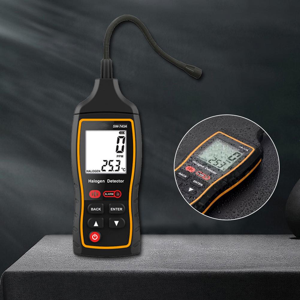 Gas SW743A Electronic Air Conditioning Refrigerant Freon Maintenance Leak Meter Halon Refrigerant L9M1