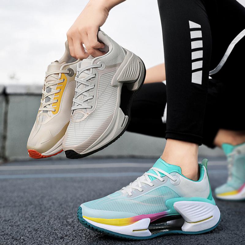 Autumn Running Shoes for Men and Women Ultra-light Shock-absorbing Mesh Breathable Lightweight Wear-resistant Couple Sports Shoes