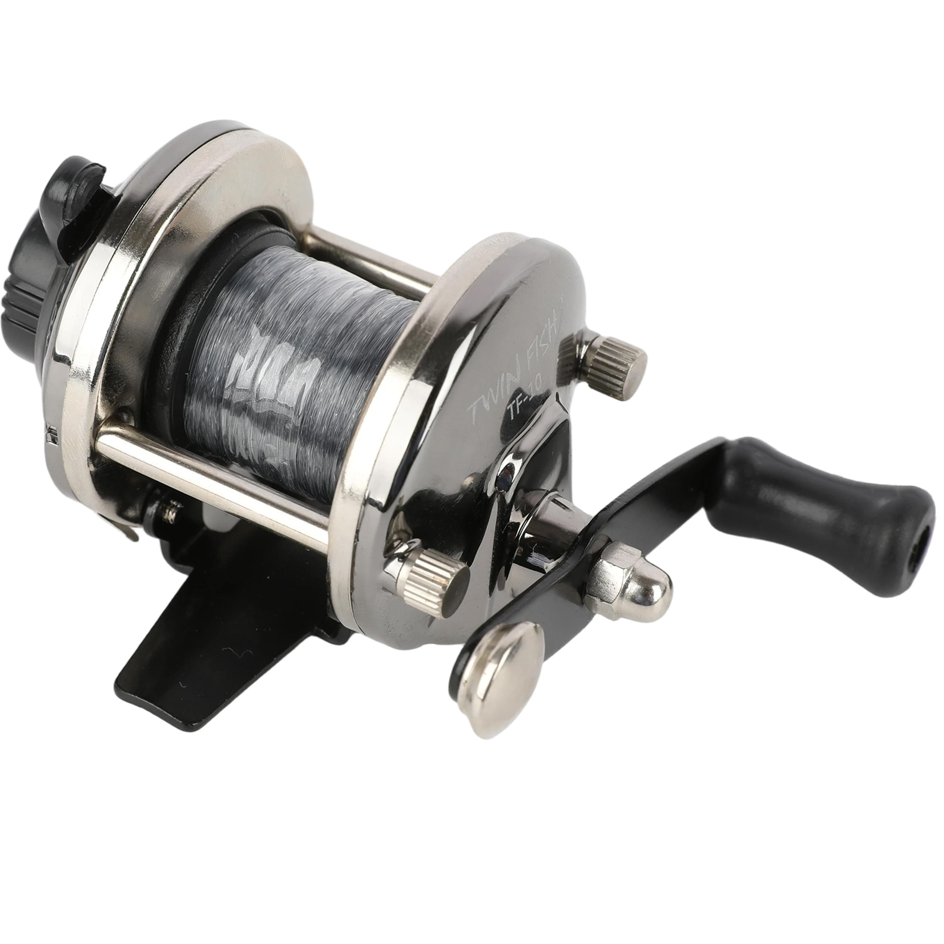 Twin Fish TF-10 Drum Reel - Alloy Material High Quality Fishing Reel Fishing Shooting Equipment Shooting and Hunting Accessories серебряный