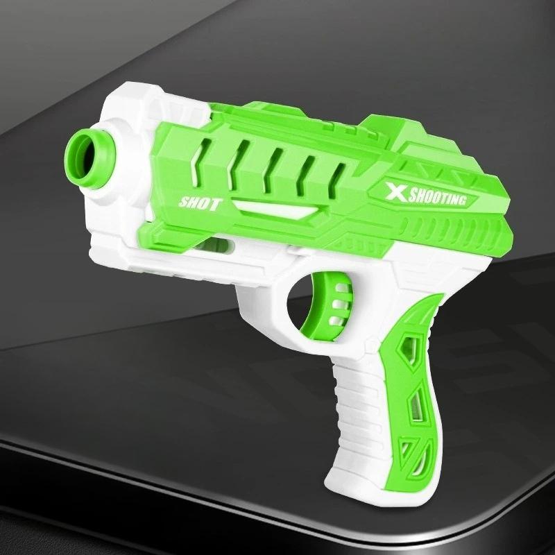 Children Soft Bullet Toy Gun Manual Gun Pistol Dart Blaster Colorful Plastic Shooting Model Launcher with Box Boys Birthday Gift