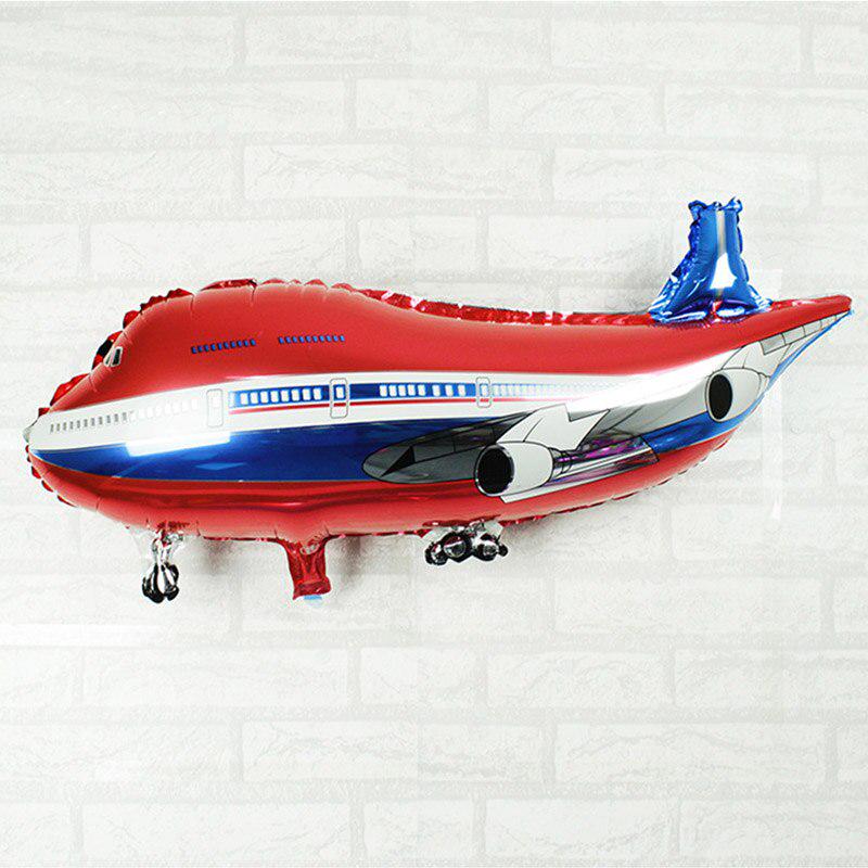 

Большие шары из алюминиевой фольги в виде модели самолета Airbus, украшения для дня рождения, игрушка-шар красный