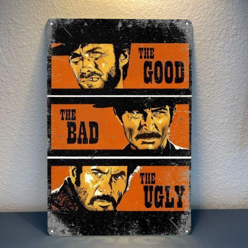 The Good The Bad And The Ugly Clint Movie Metal Poster Tin Sign 20x30cm 20X30CM