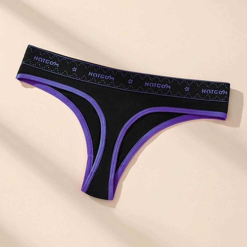 6Pcs/Set Women Thongs Low Waist Sexy Underwear Soft Panties Girls Briefs Cotton G-String Breathable Ladies Panty Female Lingerie