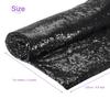 DMiotech 4 Yards Black Sequin Sparkly Iridescent Bling 5 Feet DIY Sewing for Dresses Fabric, Mesh, Wide, Tablecloths, Backdrops, Clothing,