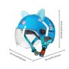 Children's CatEar Helmet Hard FastRelease Buckle Child Gear Dinosaur Wht Clear