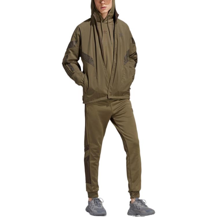 adidas Originals Wendejacke mit Kapuze Herren Oberbekleidung Olivgrün HR8592