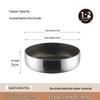 ZISIZ Portable Titanium Frying Pan with Lid