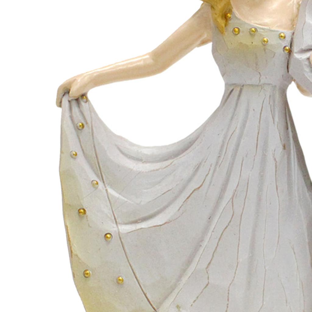 Paar Skulpturen Harz Dekorativ Europäischer Stil Gesichtslos Romantische Hochzeitsfiguren für Heimtischdekoration