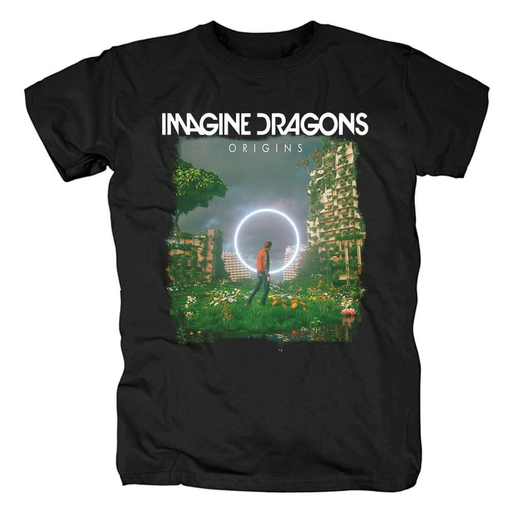 Imagine Dragons Band Origins Album Cotton Black All Size T Shirt UR327 Unisex T-Shirt XXXXL