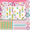 Reward Chart for Kids, Unicorn Magnetic Kids Behavior Chart, Pad with 26 Chore Charts, 2080 Star Stickers, 70 Incentive Stickers, Responsibility