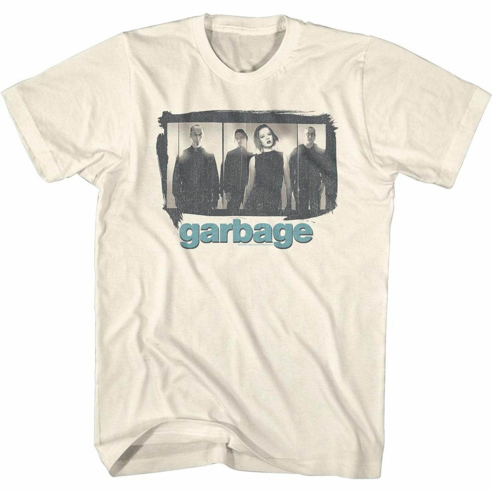 Garbage Garbage Panels Natural Adult T-Shirt L