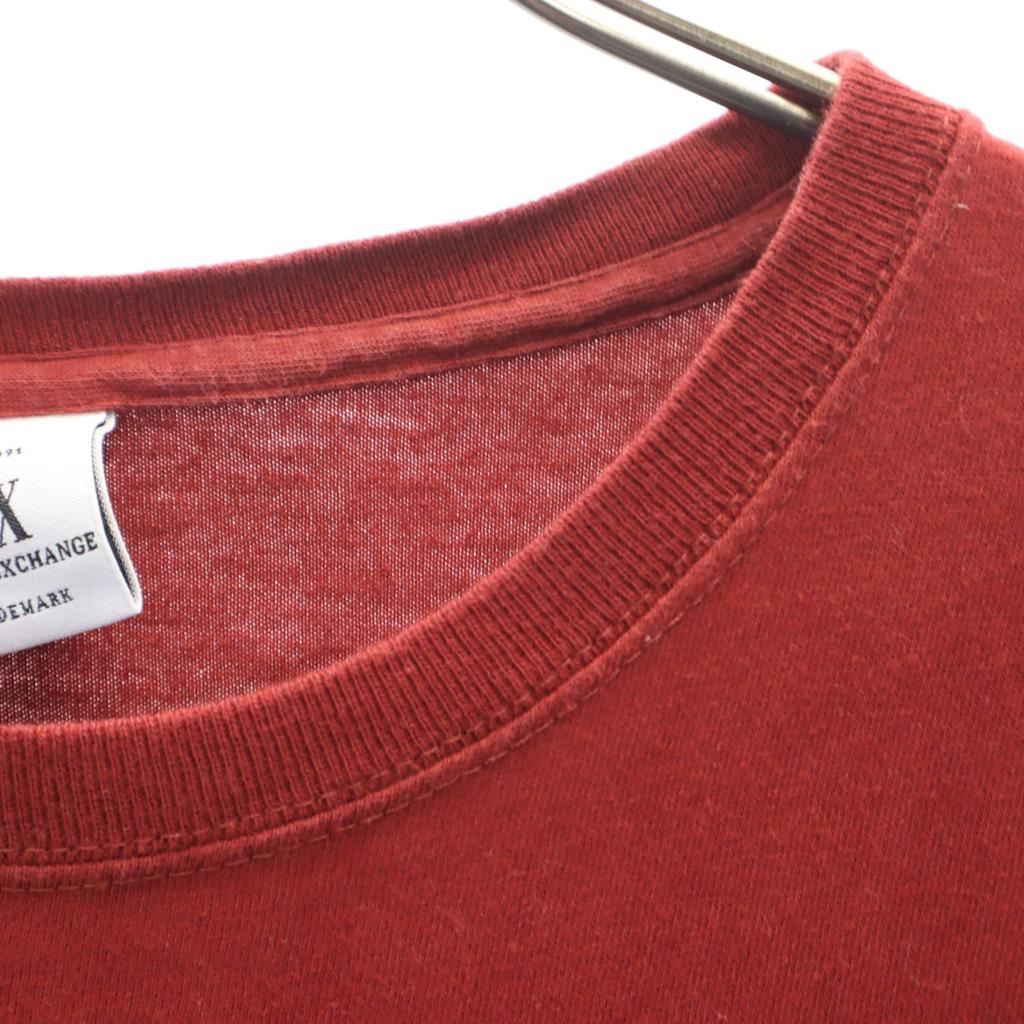 Armani Exchange Made In USA Short Sleeve T-shirt L Red Series Men's Used