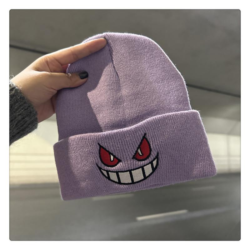 Anime Cap Unisex Daily Hat Adult Kids Cartoon Embroidered Knitted Hat Halloween Cosplay Prop Christmas Gift