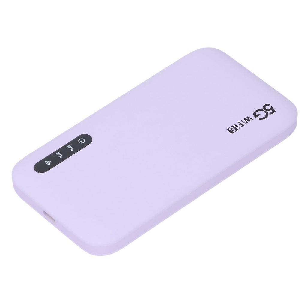 5G Mobile Hotspot WiFi6 Travel High Speed WiFi Hotspot Router with Nano SIM Card Slot Support 16 Devices 6100mAh