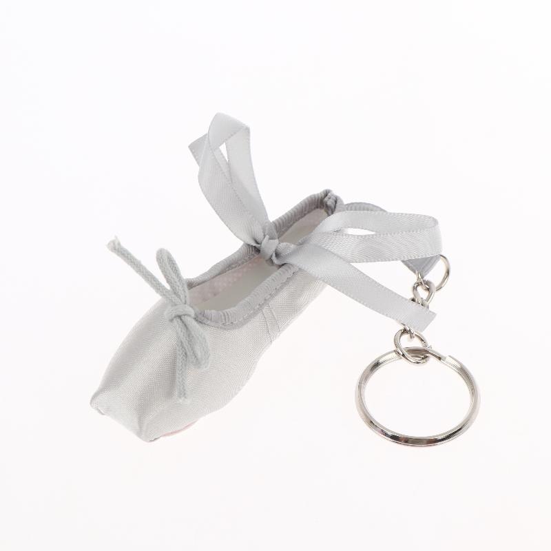 Mini Ballet Shoes Keychain Handmade Bag Pendant Cute Phone Lanyard Charm Lovely Accessory for Girls Daily Decoration Gift