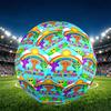 Sprunki Game Print Size 5 Soccer Ball, PU Wear Resistant Football for Match Training and Daily Practice, Birthday Gift for Soccer Fans