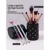 1pcs black rivet buckle makeup brush storage cylinder dustproof makeup brush storage brush bucket portable makeup storage tool