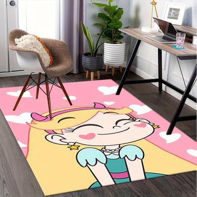1pc Star Vs. the Forces of Evil Office Carpet Soft Polyester Entrance Carpet Washable Non Slip Machi