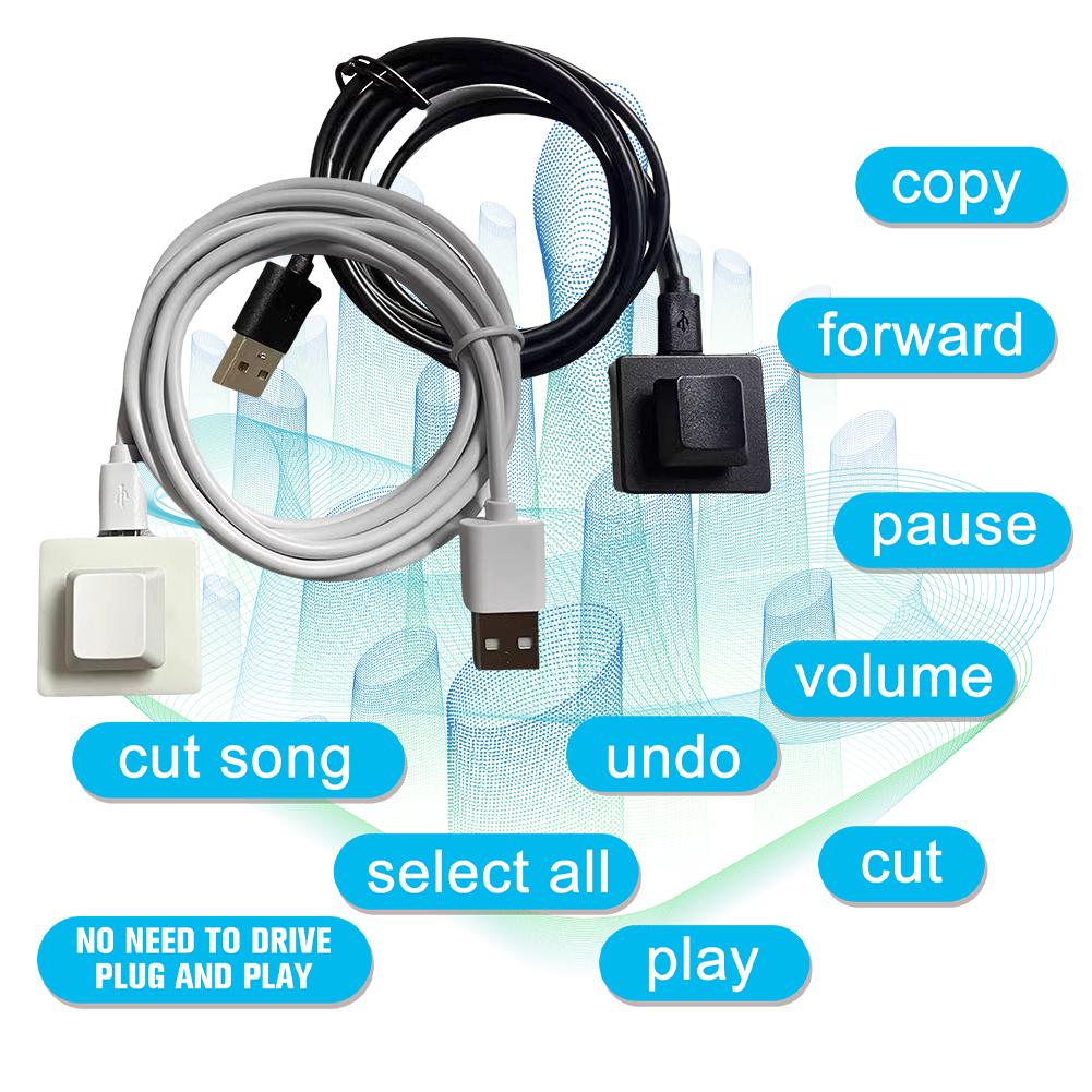 Customizable One-Key Macro Mini Keypad with Red Switch for PC and Laptop