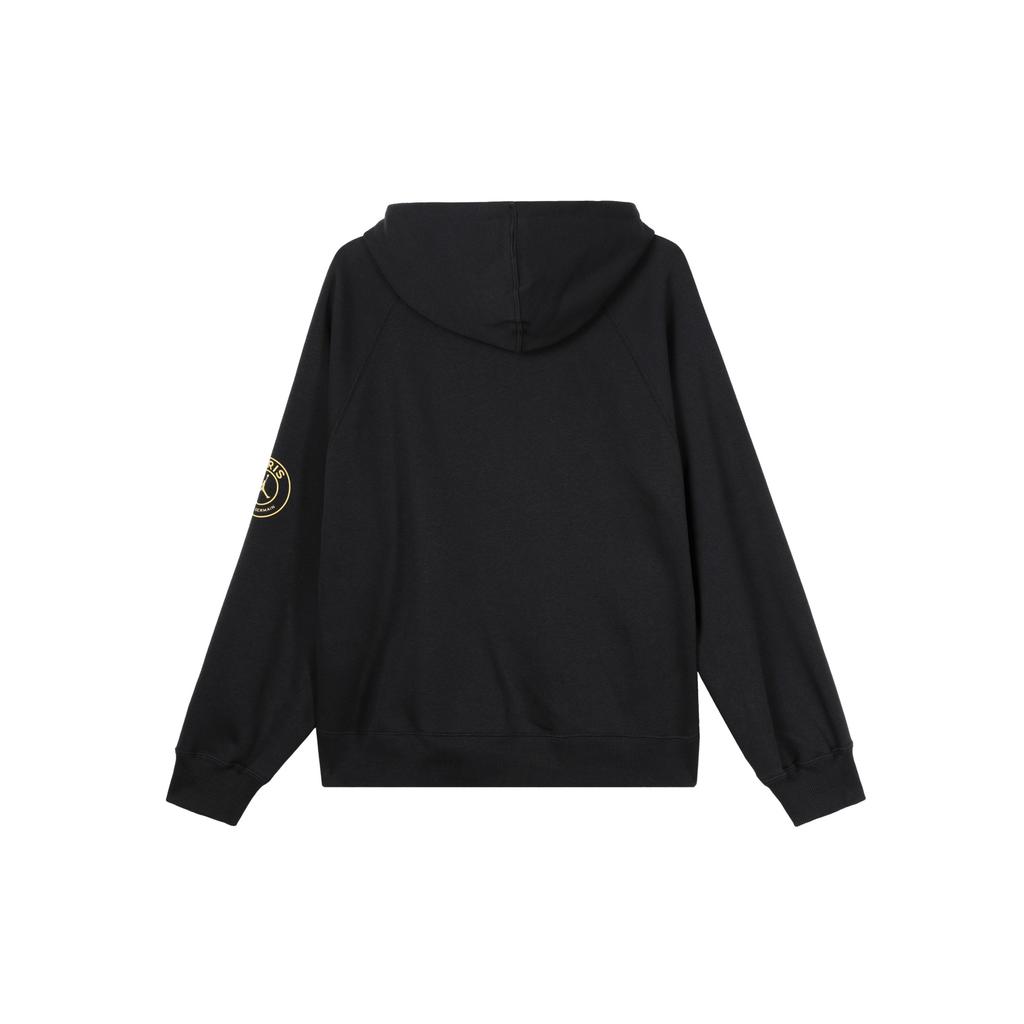Jordan X PSG Paris Saint-Germain Letter Print Fleece Hoodie - Brooklyn SS24 Collaboration Women Hoodie Black FN5177-010