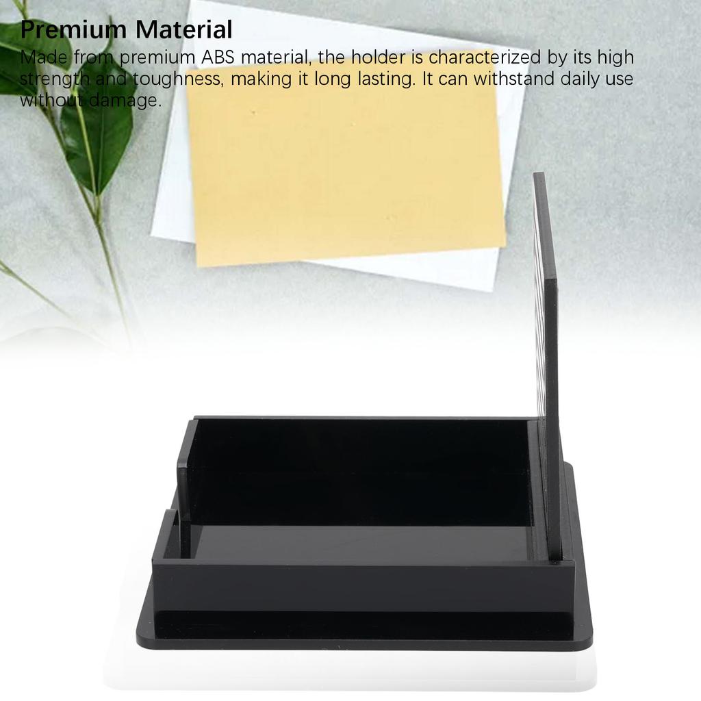 Sticky Note Holder ABS Memo Pad Organizer with Stencil for 3x3 Inch Note Pad Pop Up Notes