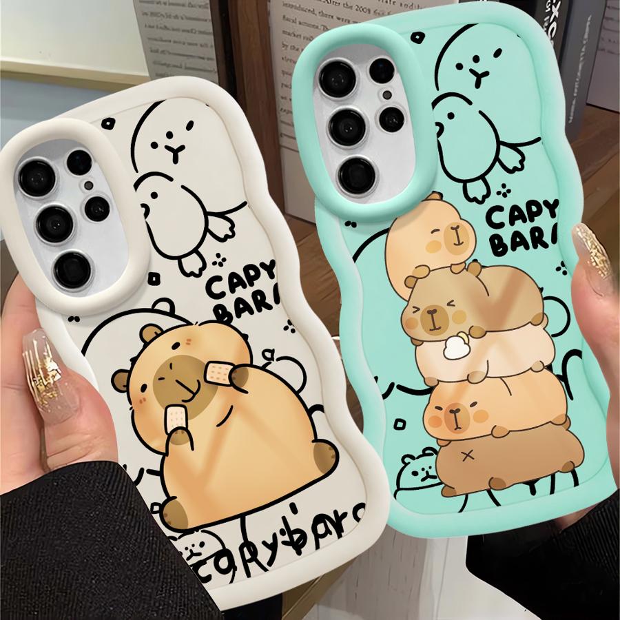 Capybara Cute Cool Soft Phone Cover Case for Samsung Galaxy S21 S20 FE S23 Plus A25 S24 S22 Ultra S25 A26 A24 A54 A55 A36 A35