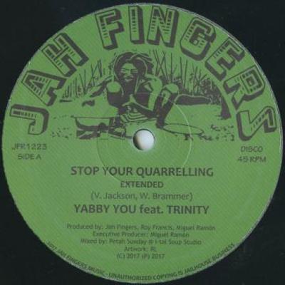 12inch Record YABBY YOU - Stop Your Quarrelling (Extended) / JFR1223 Jah Fingers 2017 UK Reggae, Ska & Dub Used