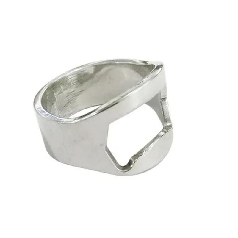 Creative Stainless Steel Ring Opener Finger Ring Beer Bottle Opener Cool Bar Party Kitchen Tools Mental Cap Openers Multicolors YLE044