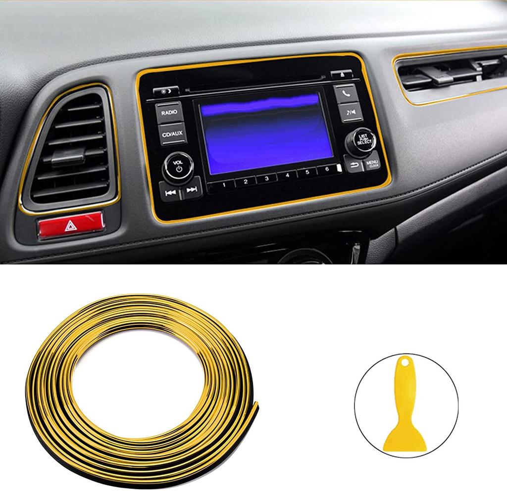 3/5/10M Auto Zierleiste Innenraum Dekorleisten DIY Auto Zierleisten Styling Universal Armaturenbrett Tür Chrom Dekorleiste