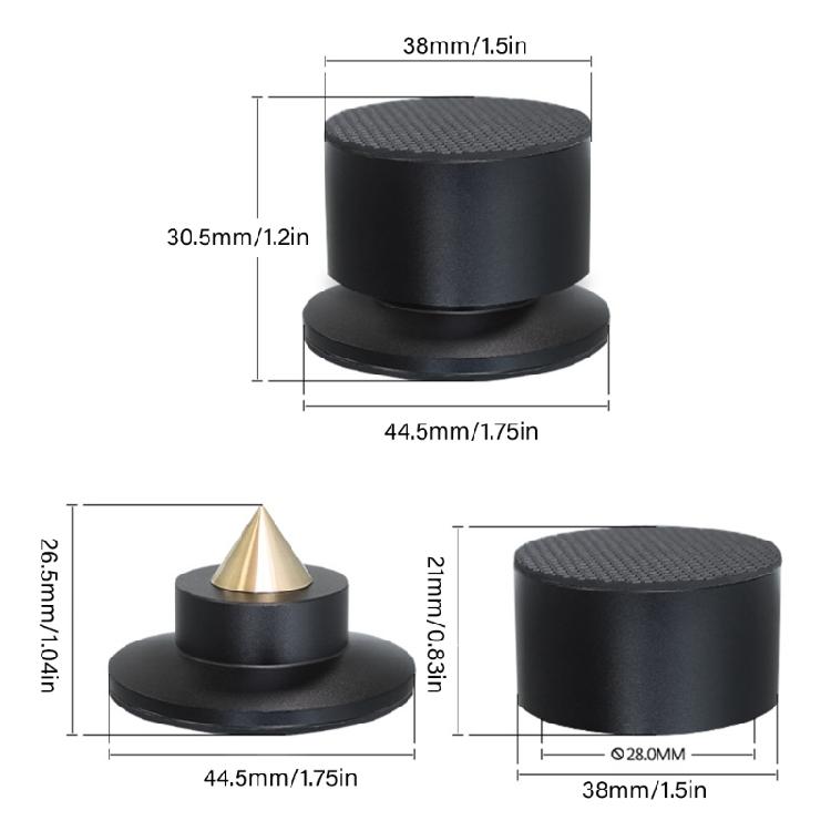 Aluminum Alloy Sound Vibration Absorbers Spring Suspension Design Universal for Home Theater Systems