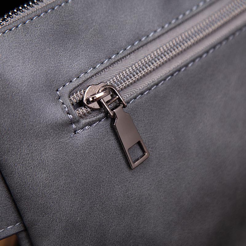 Borsello da Uomo in Pelle Retro a Tracolla - Borsa Multifunzionale da Petto e per Cellulare