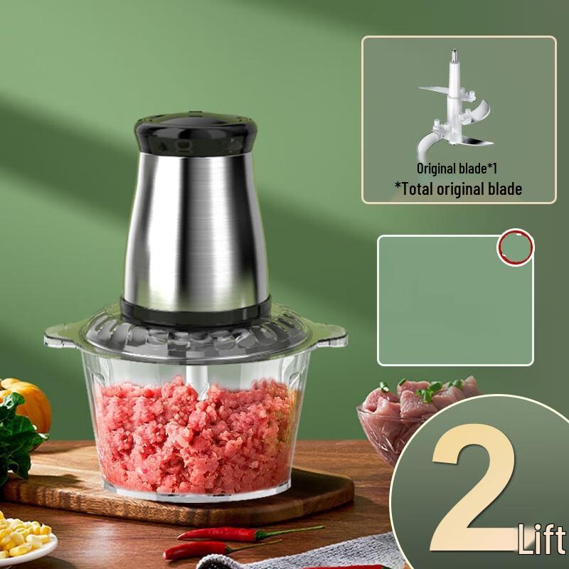 ZhiXun 2-литровый мини-измельчитель и мясорубка из стекла