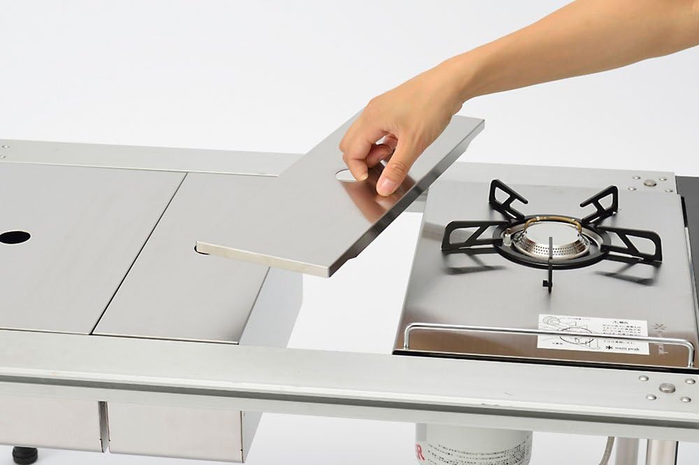 Snow Peak [With Sticker] Stainless Steel Box Half Unit CK-025