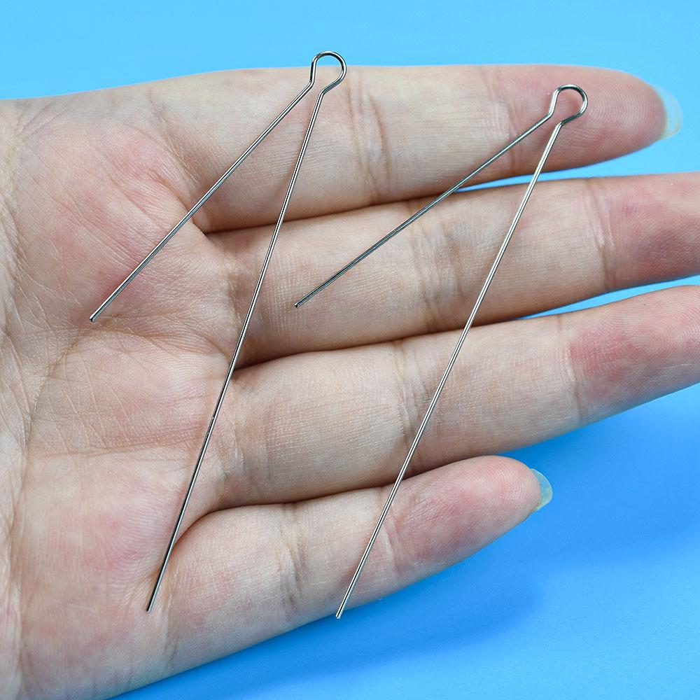 20Pcs/40Pcs 80mm Rotating Sequin Steel Wire DIY Fishing Lure Spinner Spoon Blades Artificial Bait Hook Accessories