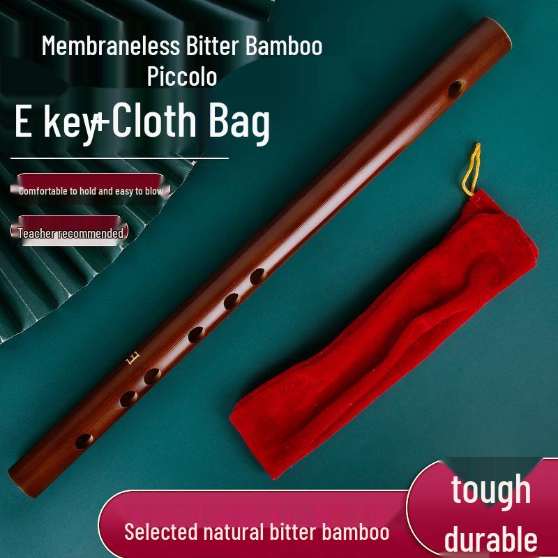 Piccolo Bambusflöte für Anfänger - Mini Antiker Stil Kinderinstrument