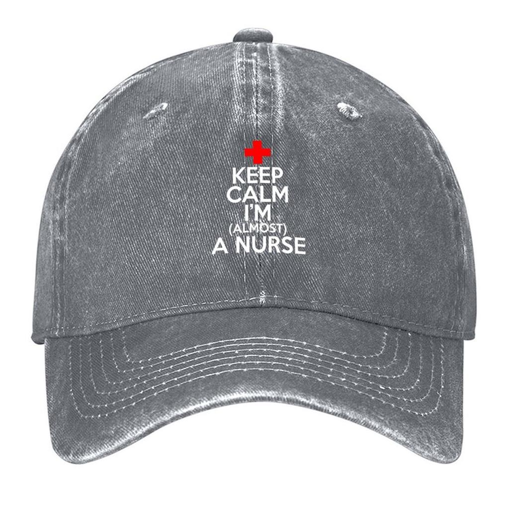 2026 Keep Calm Im Almost A Nurse Baseball Cap Sunscreen Hip Hop New In The Hat Hat Men Luxury Woman Men's