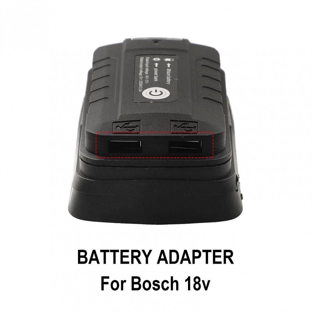 Batteries to Go For Bosch 18V USB Charger Adapter with LED Illumination
