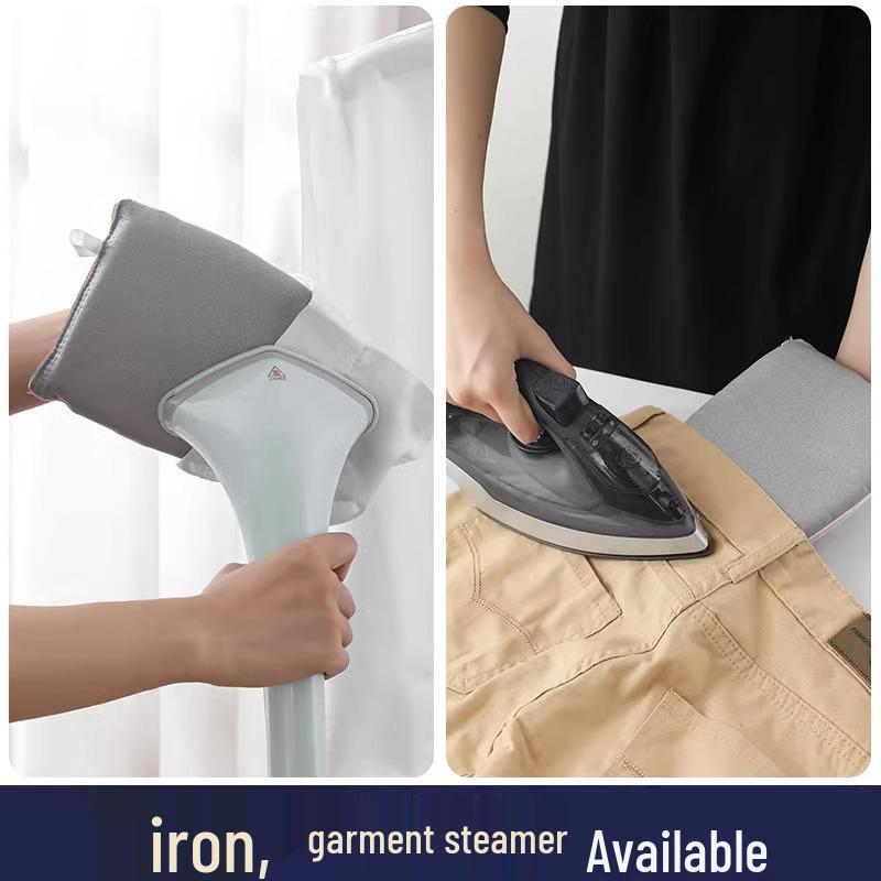 Compact Handheld Ironing Board with Anti-Scald Gloves for Shirts and Clothes