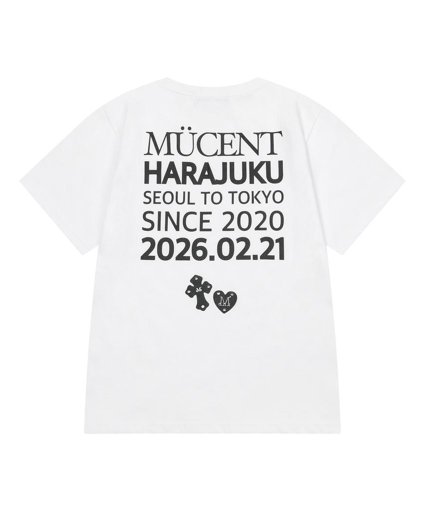 MUCENT From Harajuku Back Lettering Short Sleeve T-Shirt (2 Colors)