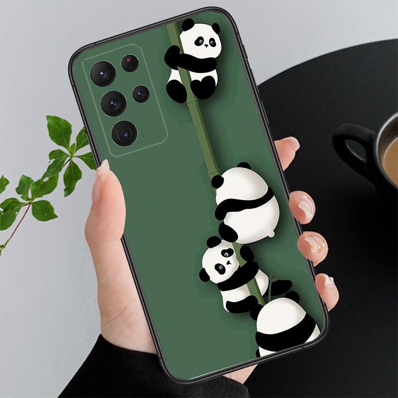 

Phone Case For Samsung A17 A55 A16 A56 A35 A15 A53 A54 A33 A34 A25 A05S A52 A52S A07 A26 A06 Cute cartoon panda A15