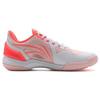 Li Ning Raid Rubber Cushioning, Wear Resistant Low top Badminton Shoes Unisex White Red AYZT009-2