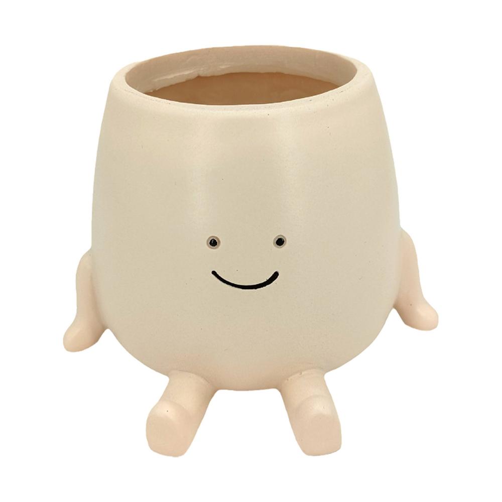 

Милые горшки для растений в виде лица, смоляные комнатные горшки для растений в виде кактусов, декоративные горшки для растений в виде головы, садовые горшки для любителей садоводства и посадки белый