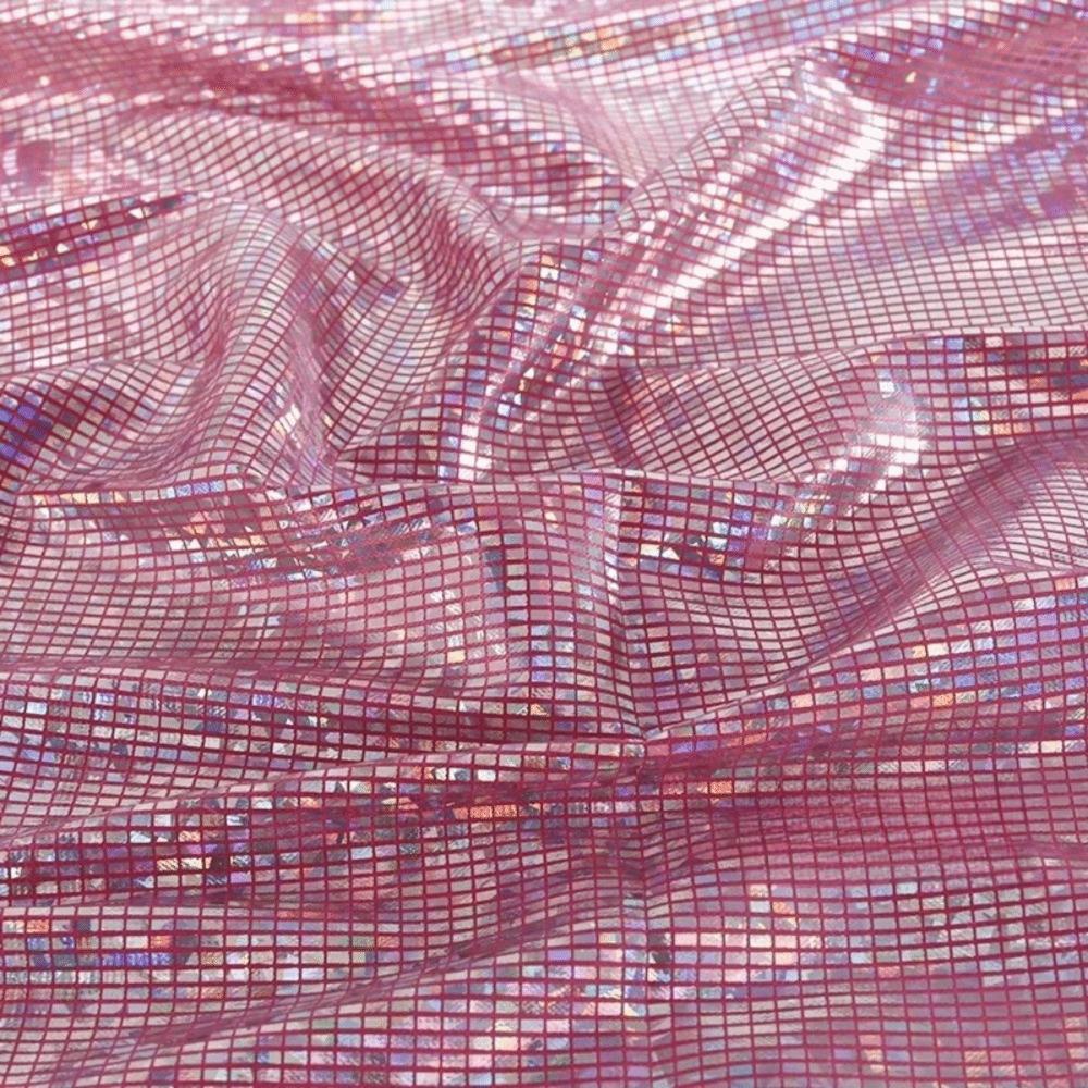 DIY 100x150cm Metallic Gold Foil Fabric Colorful Laser Apparel Cloth Shining Sewing Material Stage Performance Clothing