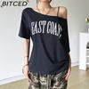 Summer Women's Streetwear Fashion Letter Print Cropped T-Shirt
