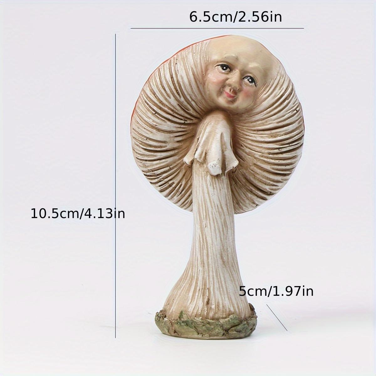 

1PC Charming Mushroom Statue With Baby Face - Resin, Freestanding For Garden & Lawn Decor | Perfect Gift For Halloween, Christma